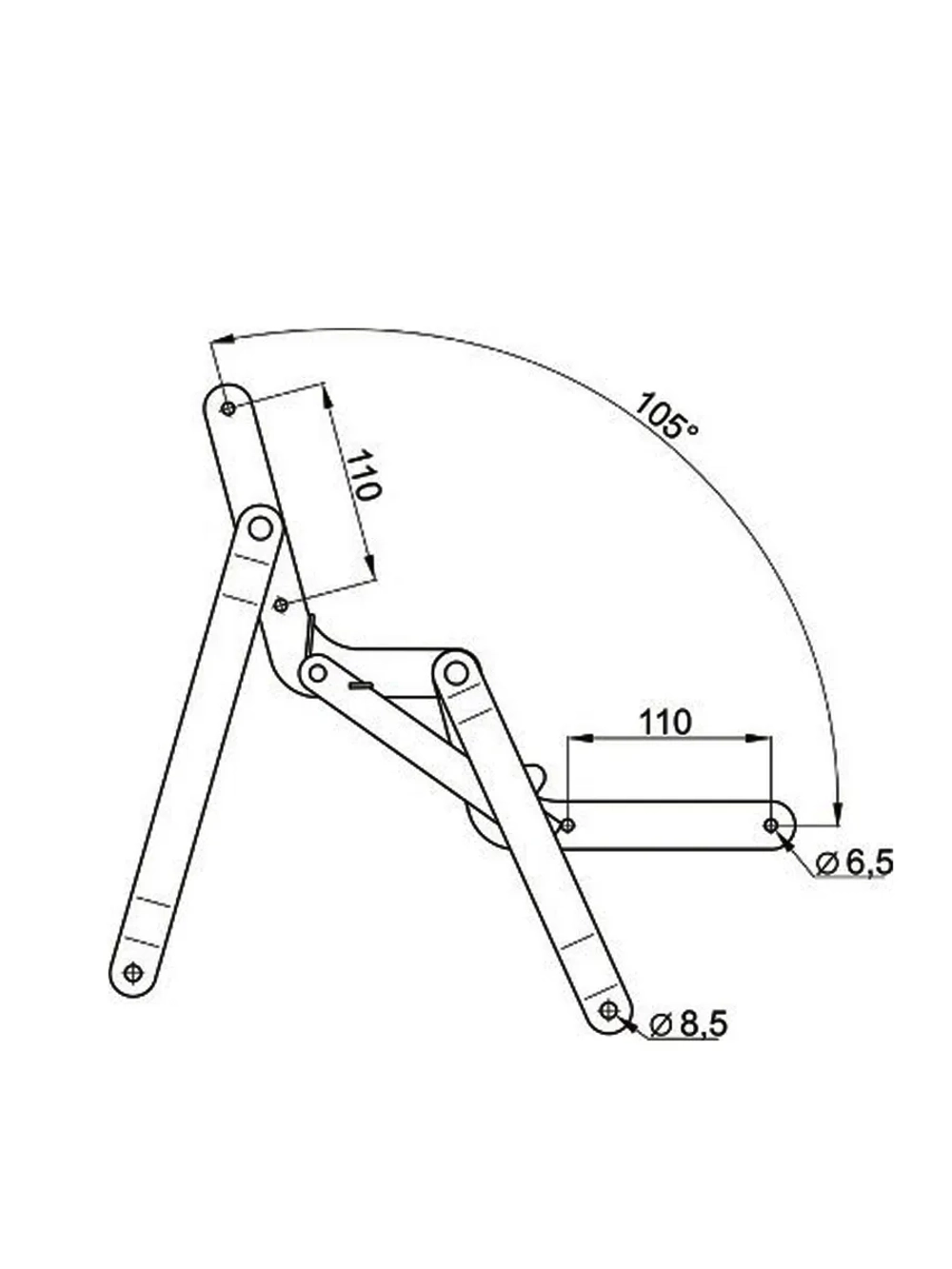 Механизм трансформации дивана 552 (РАК), комплект