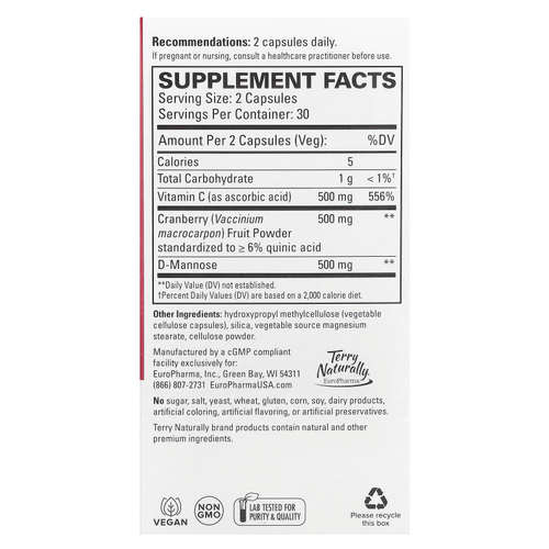 Terry Naturally, Urinary Tract Intensive Support™, 60 Capsules