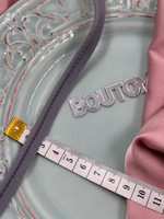 Кант декоративный серый хлопок