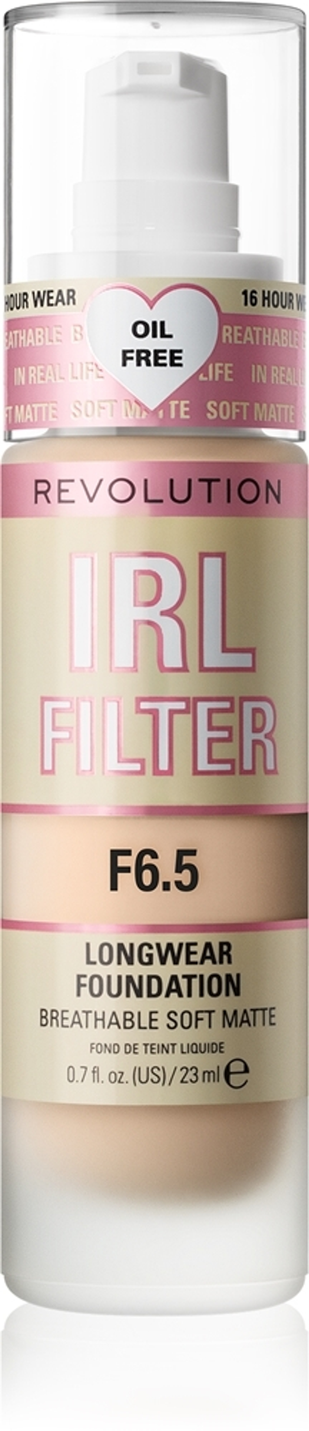 Makeup Revolution IRL Filter - Долговечная матирующая основа, 23 ml