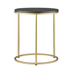 Набор из 2-х кофейных столиков Hans, Ø40 см и Ø50 см, черный мрамор