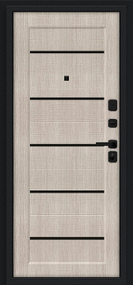 Борн/SBlack Букле черное/Cappuccino Melinga 205*86 левое