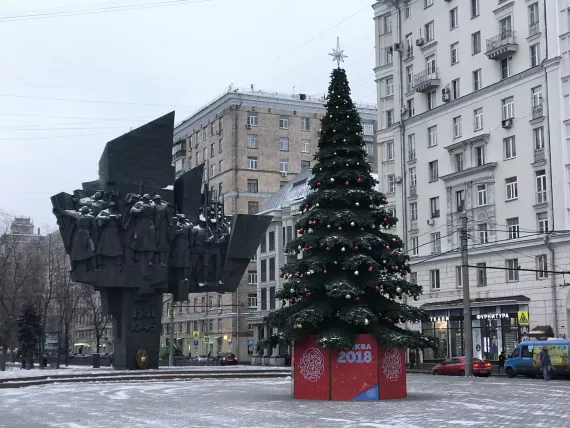 Уличная елка Таежная Премиум зеленая 11 м., ствольная, ПВХ, Green Trees (GT11TAPVC)