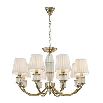 Люстра подвесная 8*E14 APL.744.03.08 золото Zhaklin Aployt