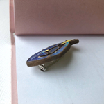 Брошь Рыбка Голубой хирург