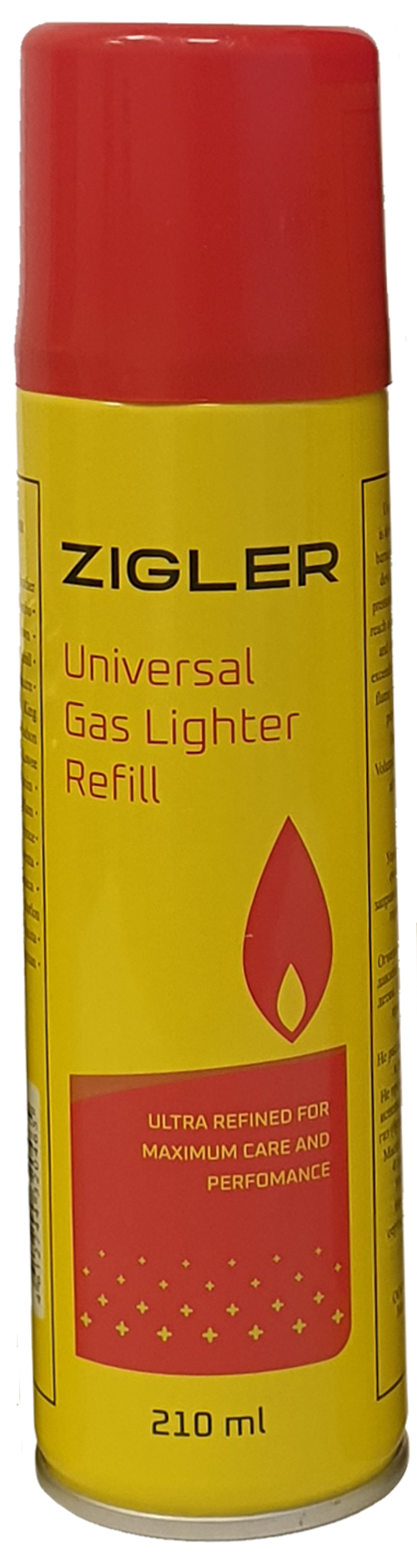 Газ для зажиг. Zigler  мет.бал.210мл 1*24