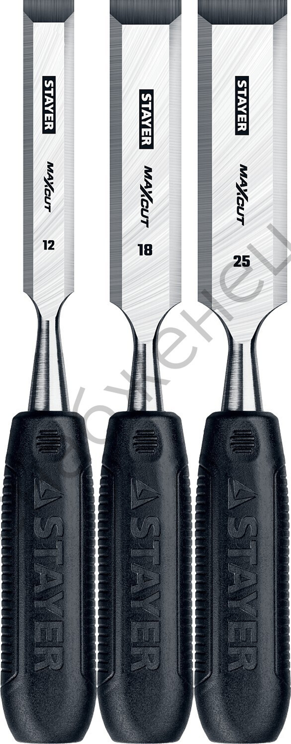 STAYER Max-Cut 3 предм., Набор стамесок (1820-H3)