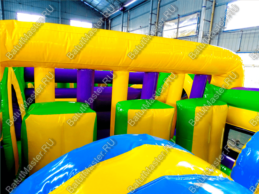 Надувной батут "Длинная полоса препятствий" 29*4*5 м