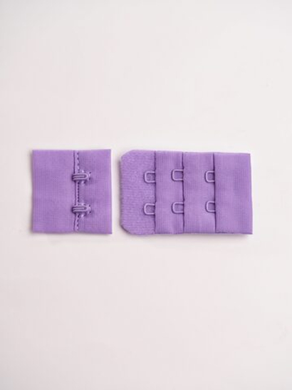 Застежка для бюстгальтера яркая лаванда с крючками 2х3