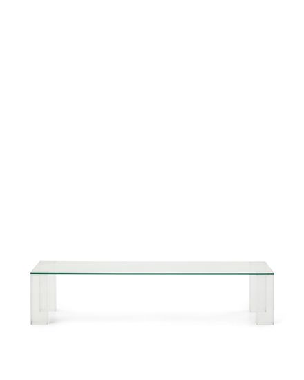 Журнальный столик Adularia из стекла прозрачного цвета 140 x 60