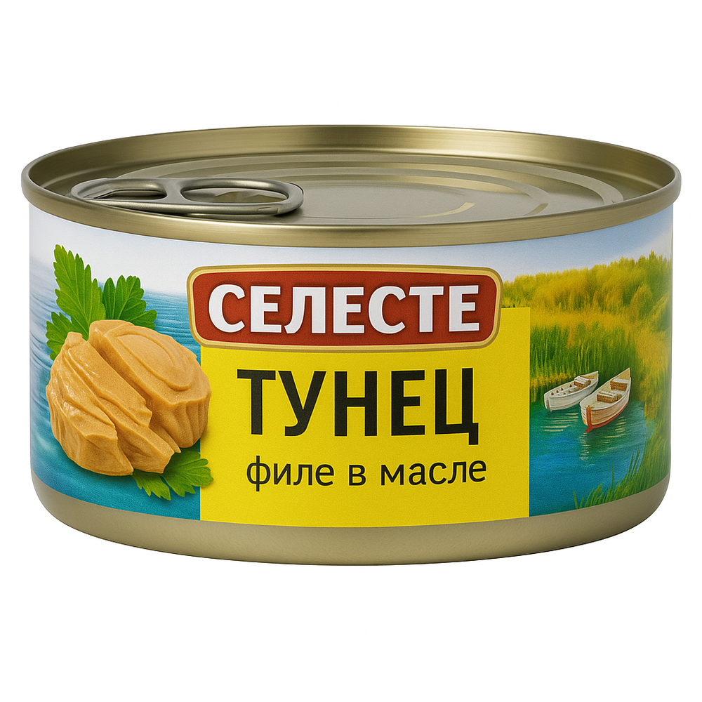 Тунец натуральный кусковой Доброфлот 185 гр