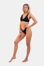 Трусики HIGH CUT V-SHAPE BIKINI BOTTOM 456 ЧЕРНЫЕ