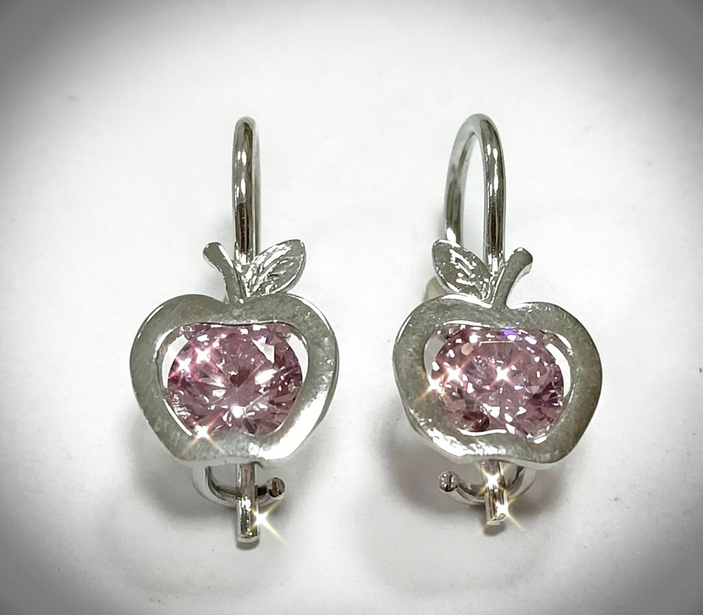 Серьги детские "Эстерелла" Яблоко