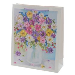 GAEM Пакет подарочный (бумага 210г/м2, блок микс 12шт), L26 W10 H32 см, 4в.