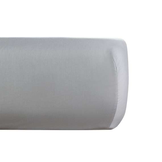 Простыня на резинке из премиального сатина оливкового цвета из коллекции essential, 160х200х30 см