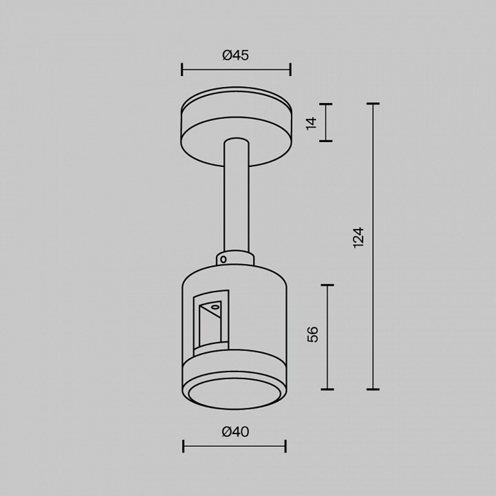 Подвес для трека Maytoni Accessories for tracks Flarity TRA156C-IPC1-B