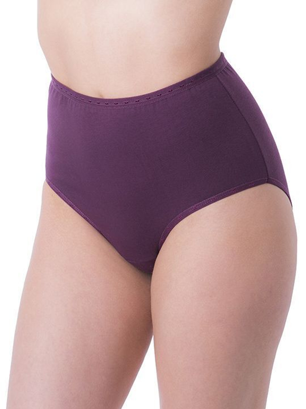 Женские трусы-макси plus size из хлопка (Размер: 58) (Цвет: бежевый)