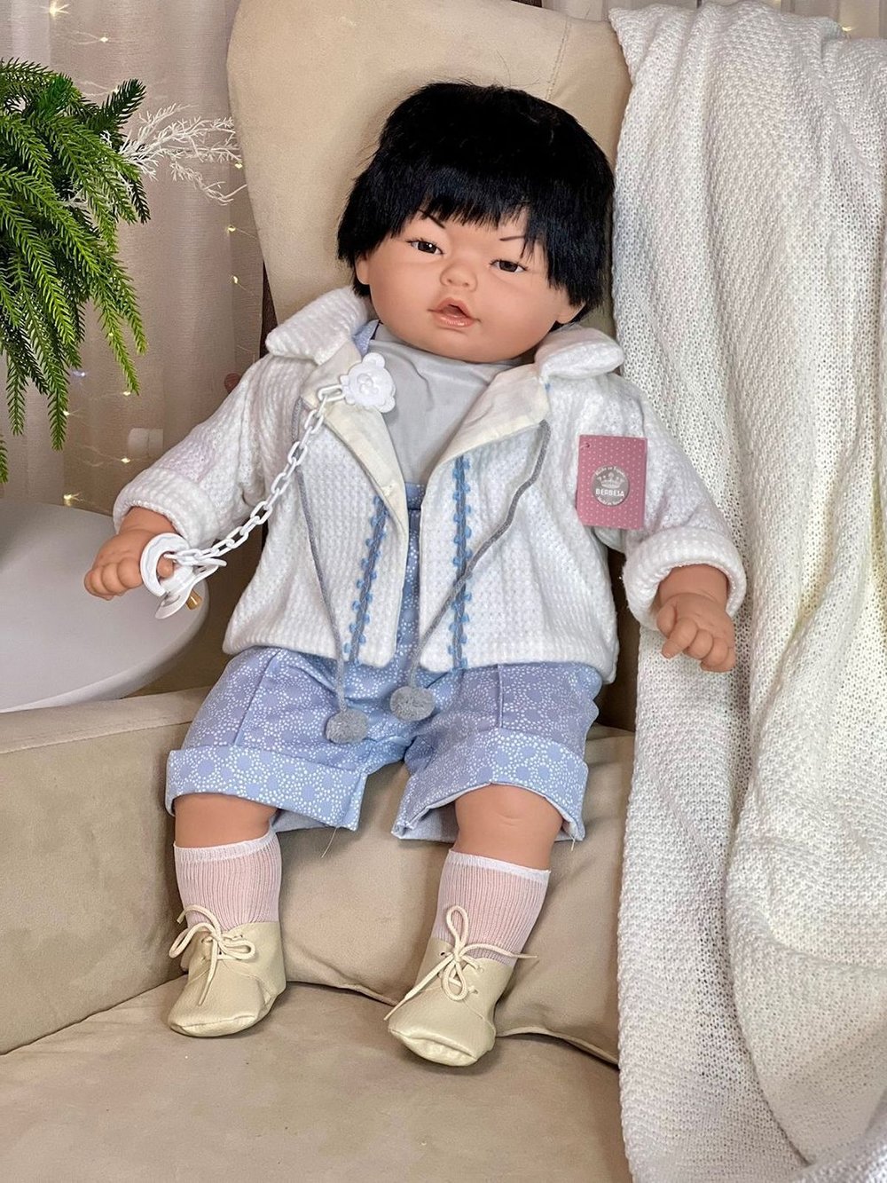 Кукла Berbesa мягконабивная 62см DULZON в пакете (8057K)