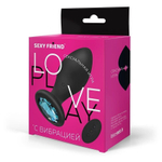 Вибровтулка Sexy Friend SF-70503-05 с кристаллом и пультом, 8,5 см