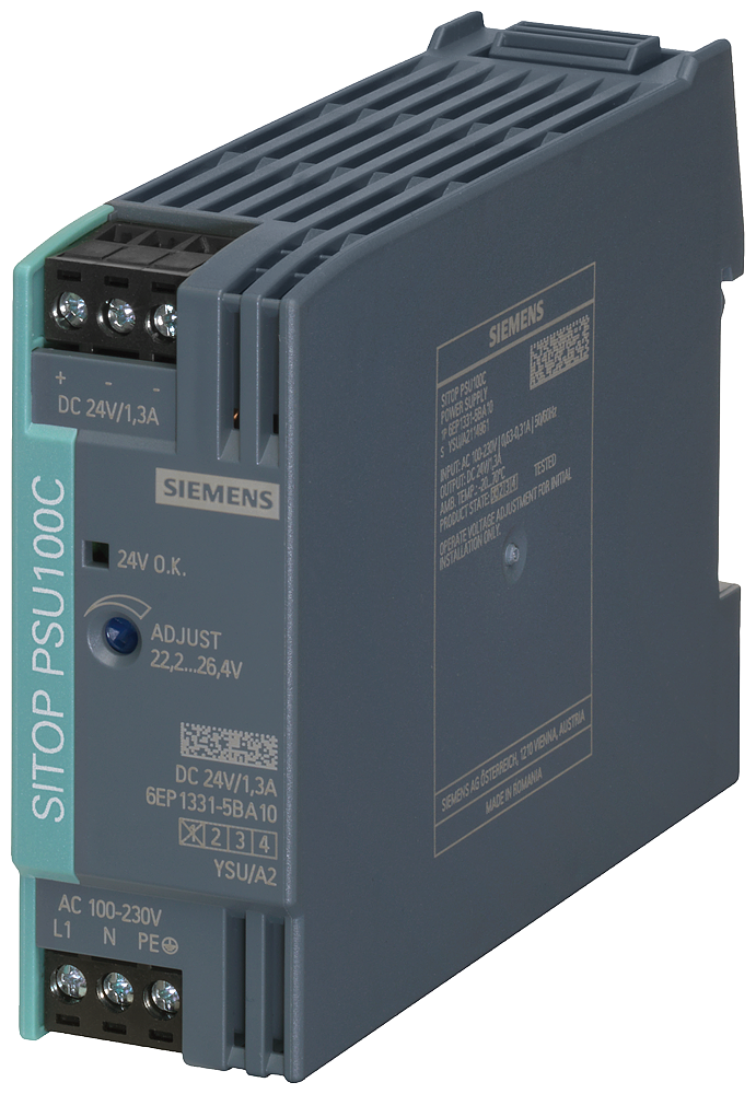 SITOP PSU100c 24 v/1,3 a стабилизированный блок питания, SIEMENS 6EP1331-5BA10