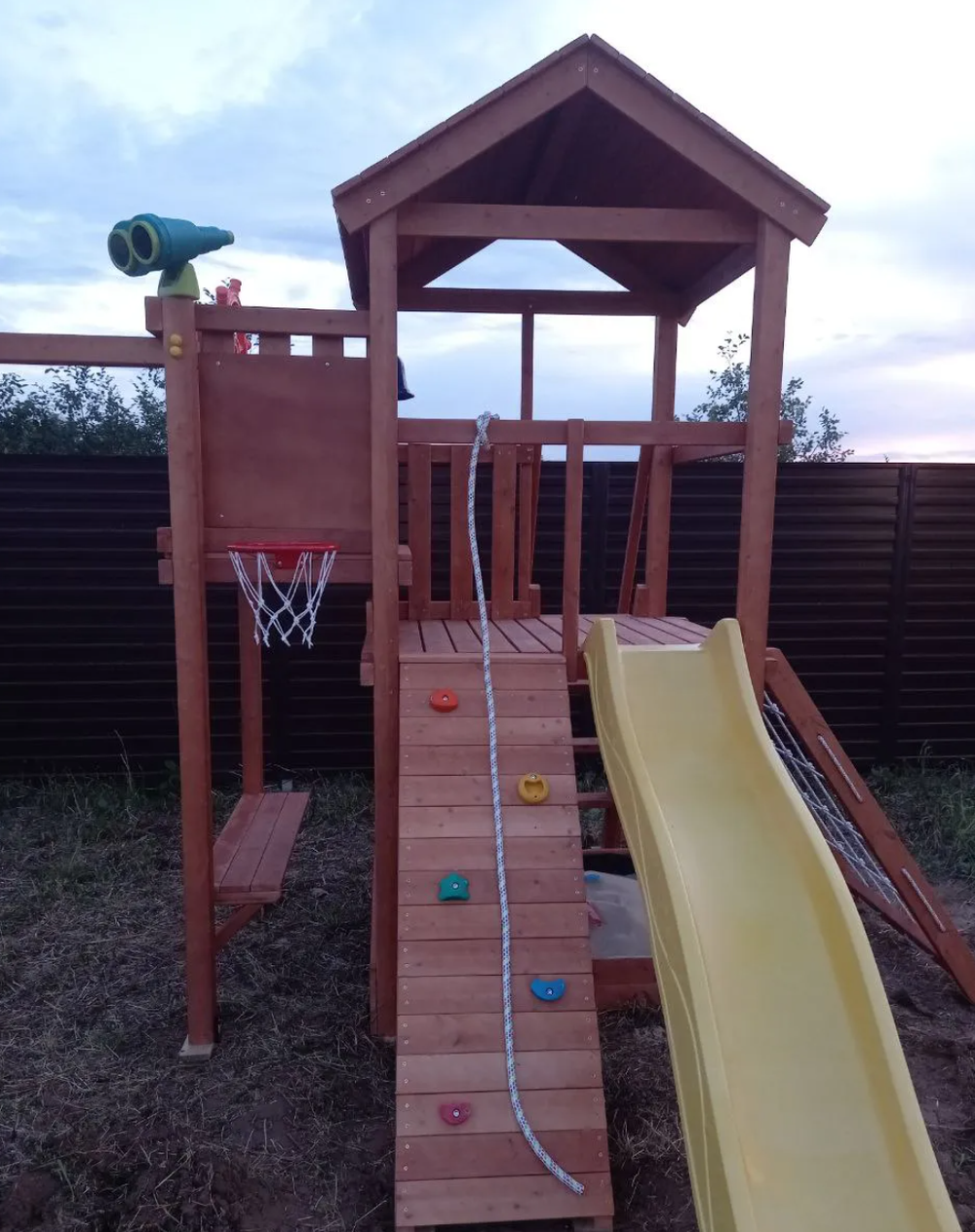 Детская площадка Савушка Мастер 2 (Махагон) 4 сезона