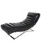 Кресло-кушетка Chaise Lounge RS232, черная кожа