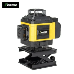 Лазерный уровень нивелир 4D 16 линий зеленый луч 360,2 Батарейки Комплект+С экранным дисплеем