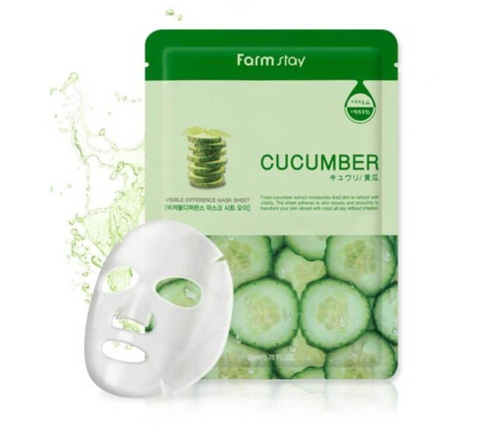 FarmStay Маска тканевая с экстрактом огурца - Visible difference mask dheet cucumber, 23мл