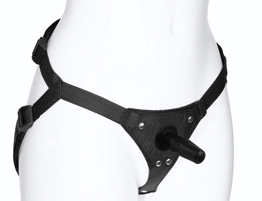 Черный женский пояс-трусики с плугом (Цвет: черный)