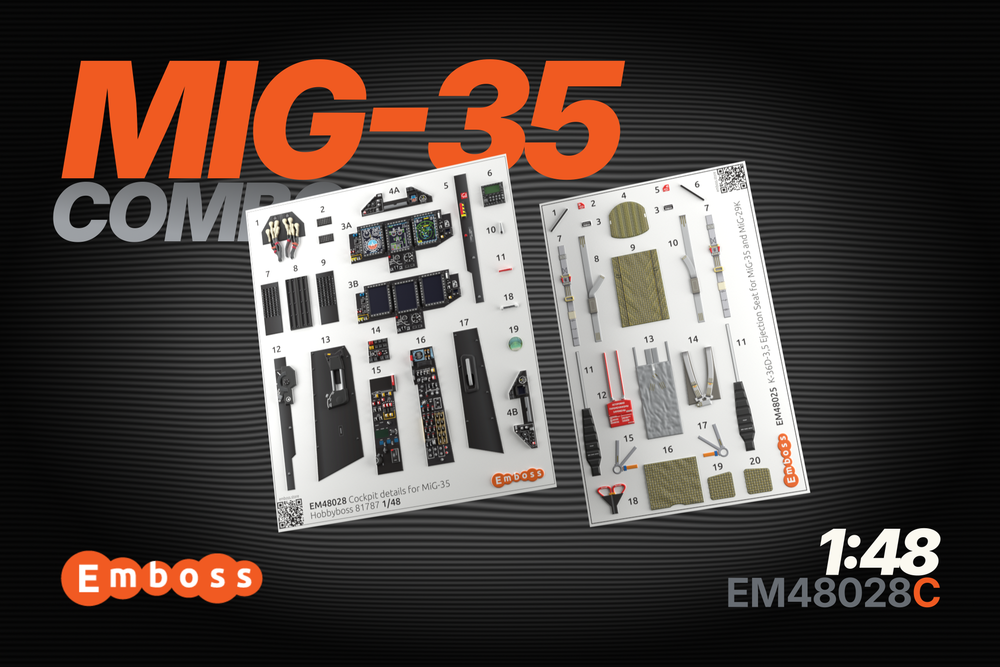 MiG-35 COMBO for Hobbyboss Hobbyboss 81786 1/48 (3D decal)