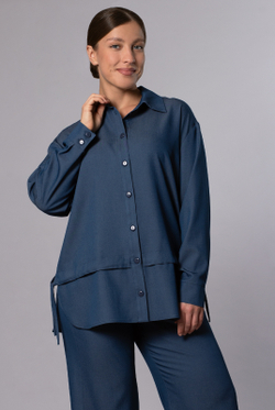 Блузка женская 4254зп, Деним #364Д094254зп