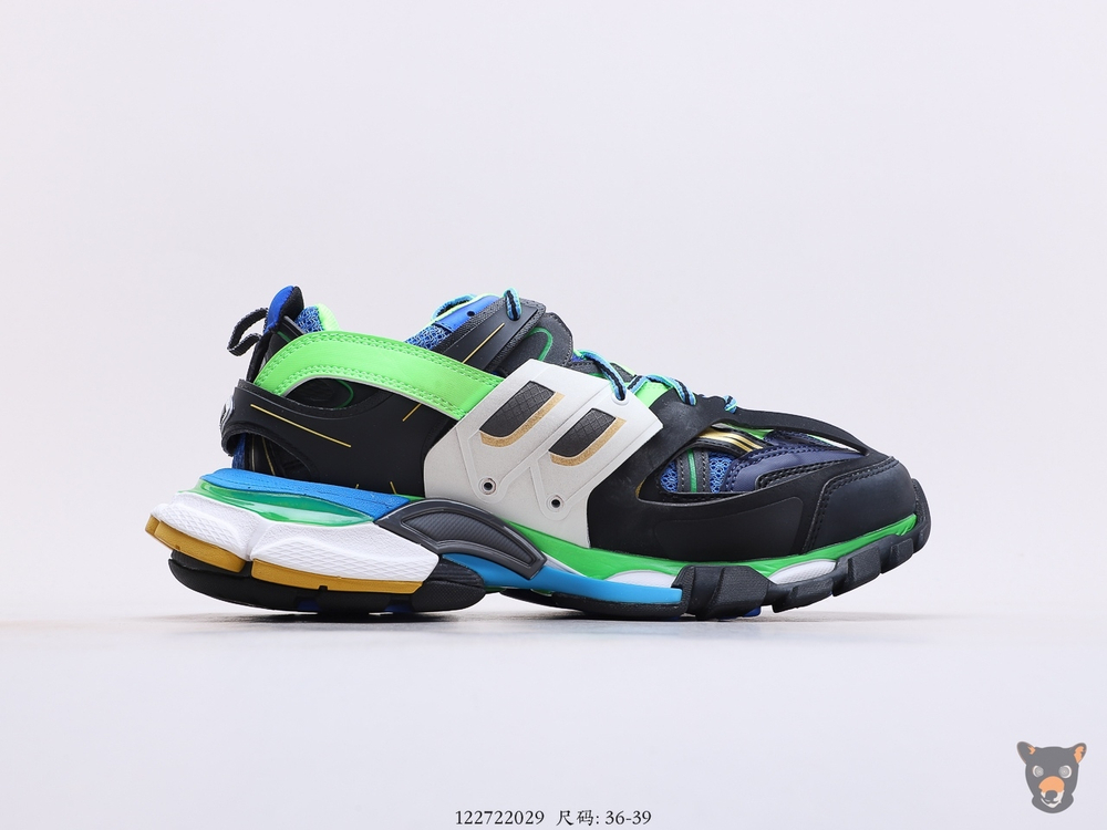 Кроссовки Track Trainers Black/Blue/Green