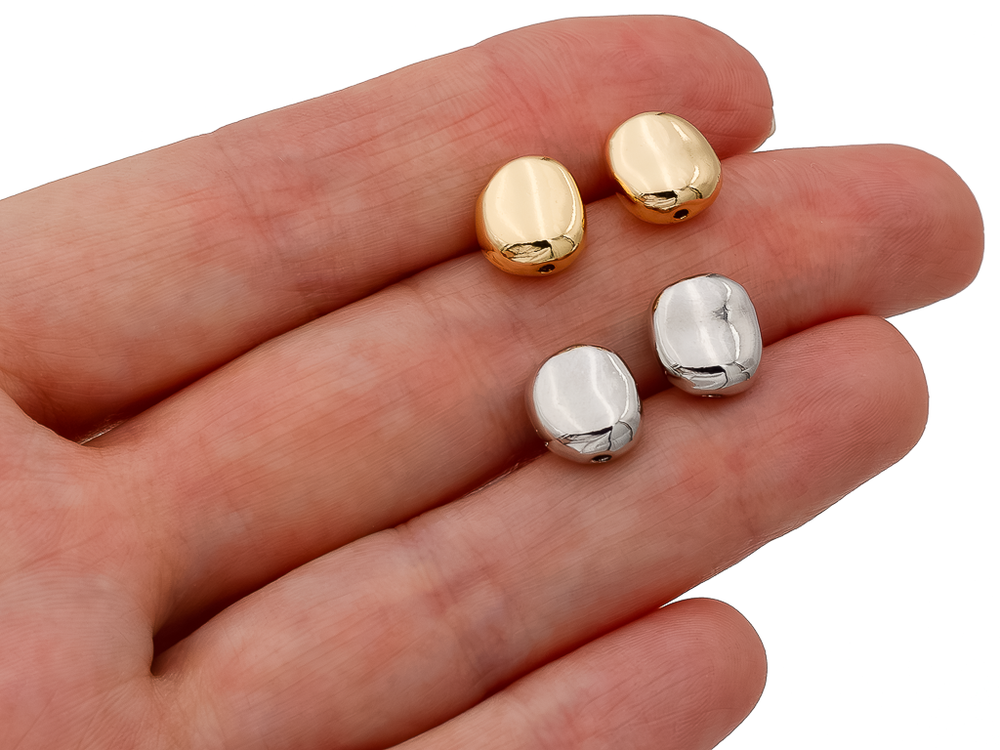 Бусина "Овальная. Абстракция" 9,5мм