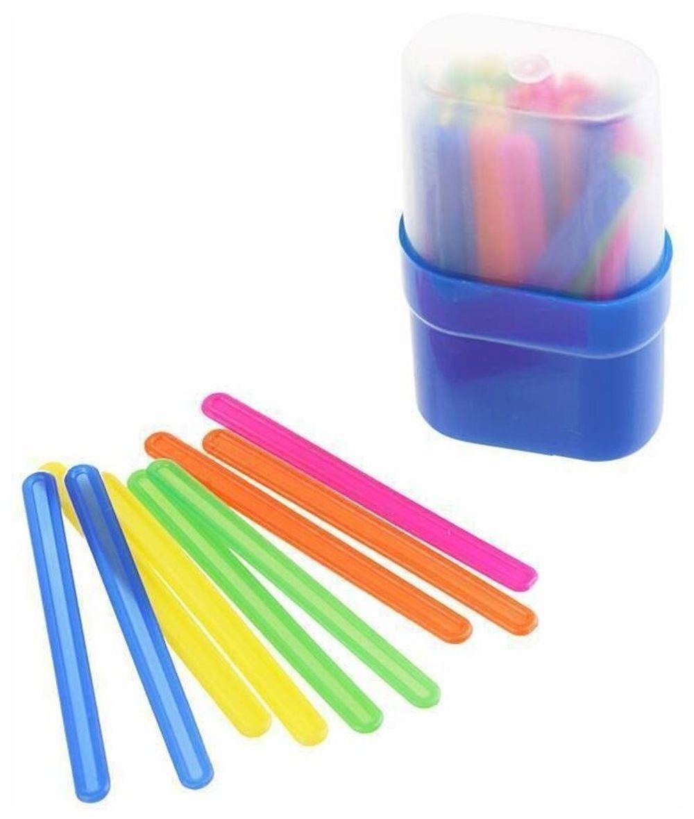 Счетные палочки СТАММ (50 штук) многоцветные, в пластиковом пенале, СП04