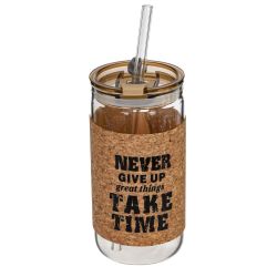 GAEM Бутылка с трубочкой, 410 мл, L7 W7 H14,5 см, 4в.