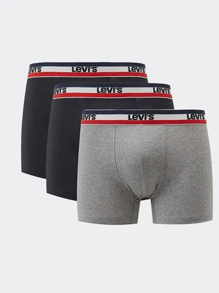 Трусы мужские ( набор 3 шт. ) LEVI'S SPRTSWR LOGO BOXER BRIEF 3P