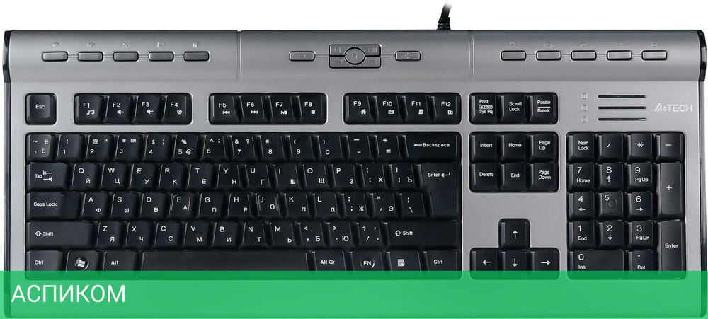 Клавиатура A4Tech KLS-7MUU серебристый