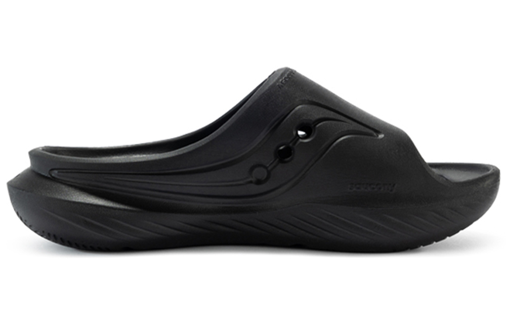 Saucony Cradle Skeleton Slide Slippers Unisex Black