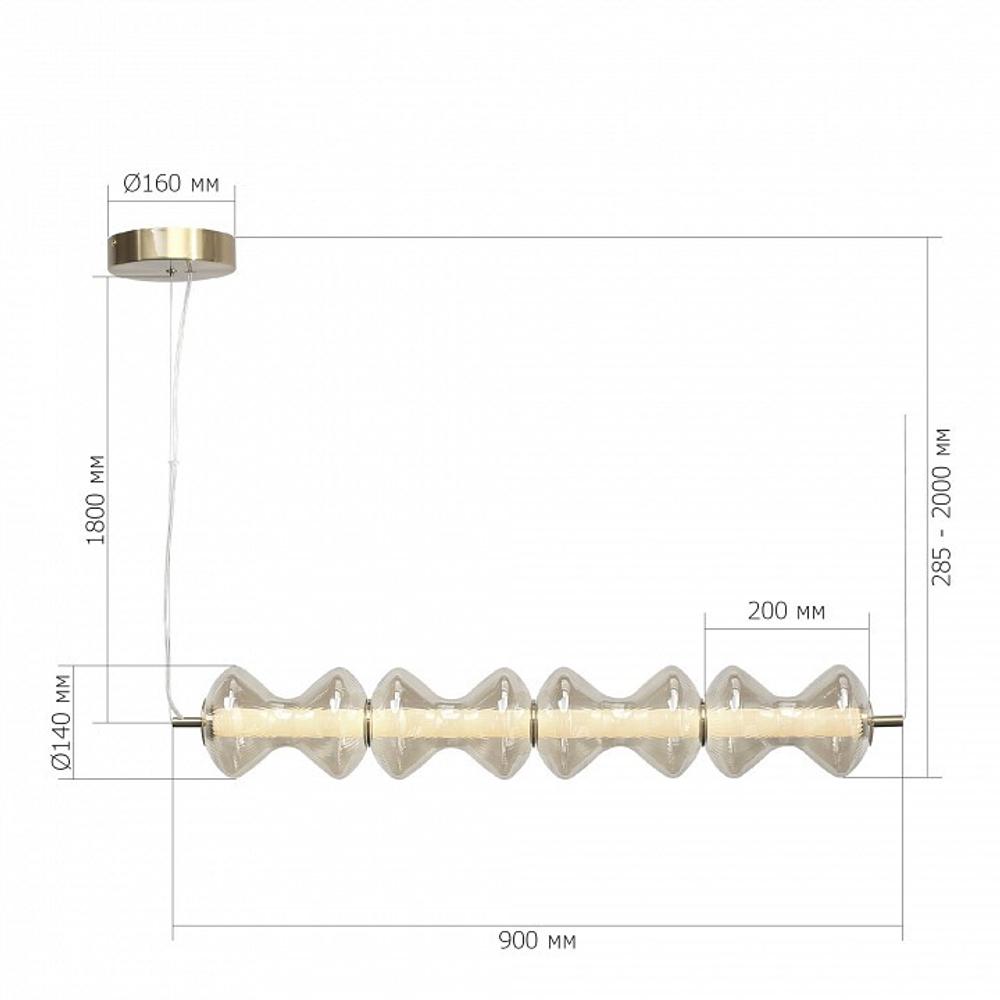 Подвесной светильник ST-Luce SPINE SL6136.223.01