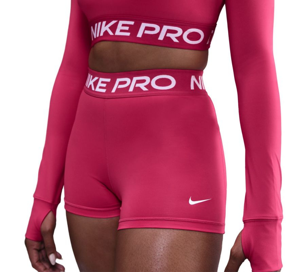 Женские теннисные шорты Nike Pro 365 3in - rush pink/white
