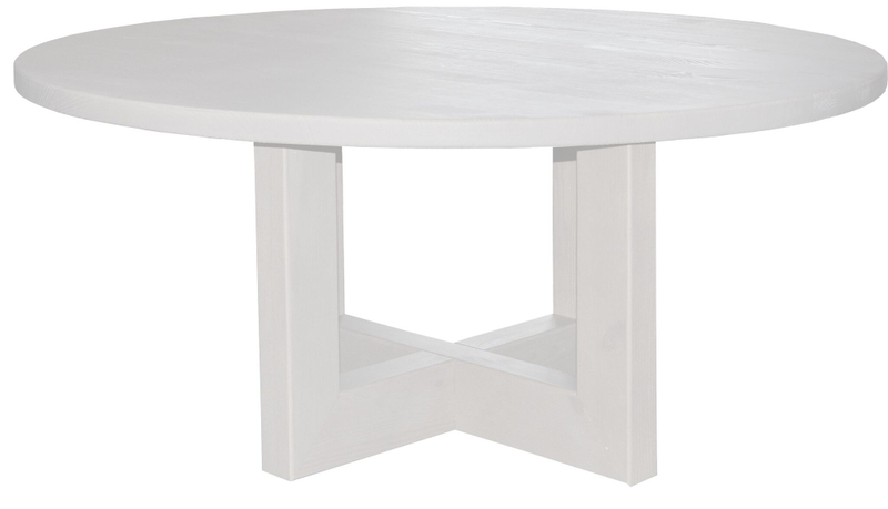 Стол журнальный круглый 100х100 см Куклей, белый