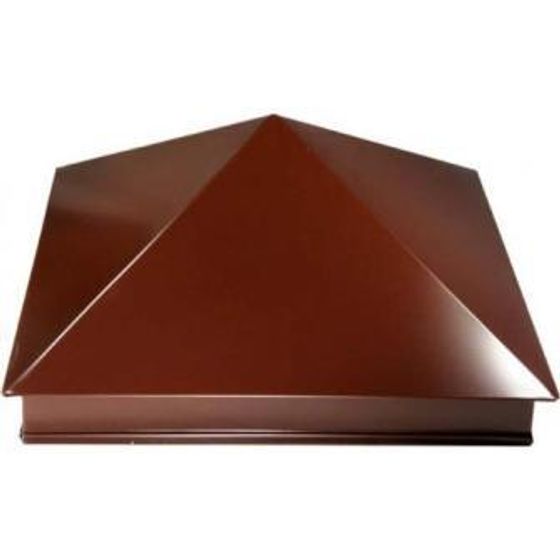 Колпак на столб металл 39х39 Ral 6005 зеленый