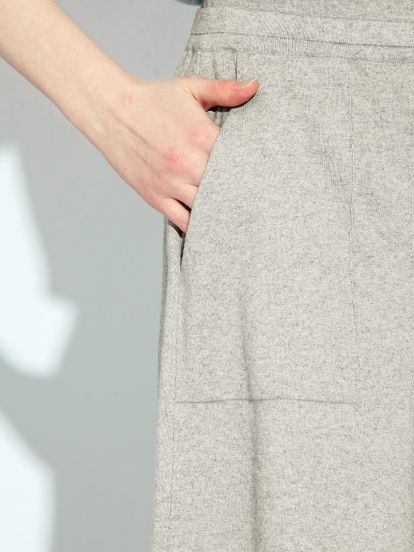Женские шорты серого цвета из хлопка и кашемира - фото 6