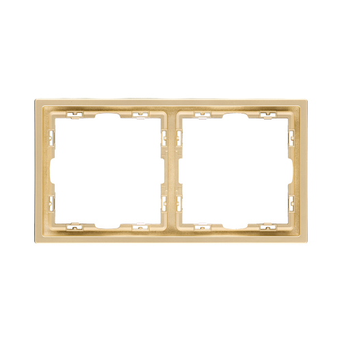 Рамка 2-постовая, золотой Kollinger Eclipse EC2GD