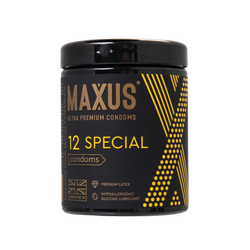 Презервативы Maxus Special, точечно-ребристые в металлическом кейсе