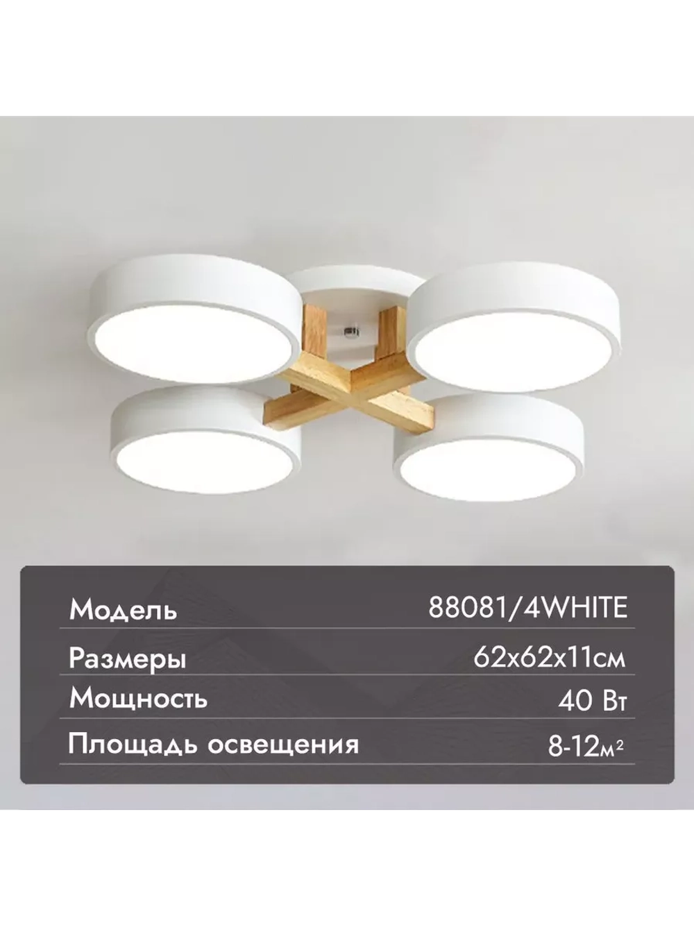 Люстра потолочная светодиодная 88081/4