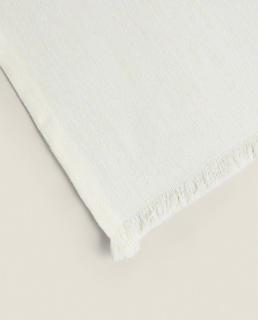Zara Home плед из хлопка, экрю · 2379/004