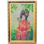 Алмазная мозаика на подрамнике с полным заполнением «МИР ЯРКИХ КРАСОК», Харухи в лесу, 20*30 см