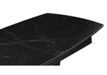 Керамический стол Woodville Вейл 160(205)х89 черный мрамор shakespeare black, черный