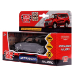 Модель ин. мет. "Mitsubishi Pajero" 12см. черный, откр.дв, баг, коробка SB-17-61-MP-N(BL)-WB (Технопарк)